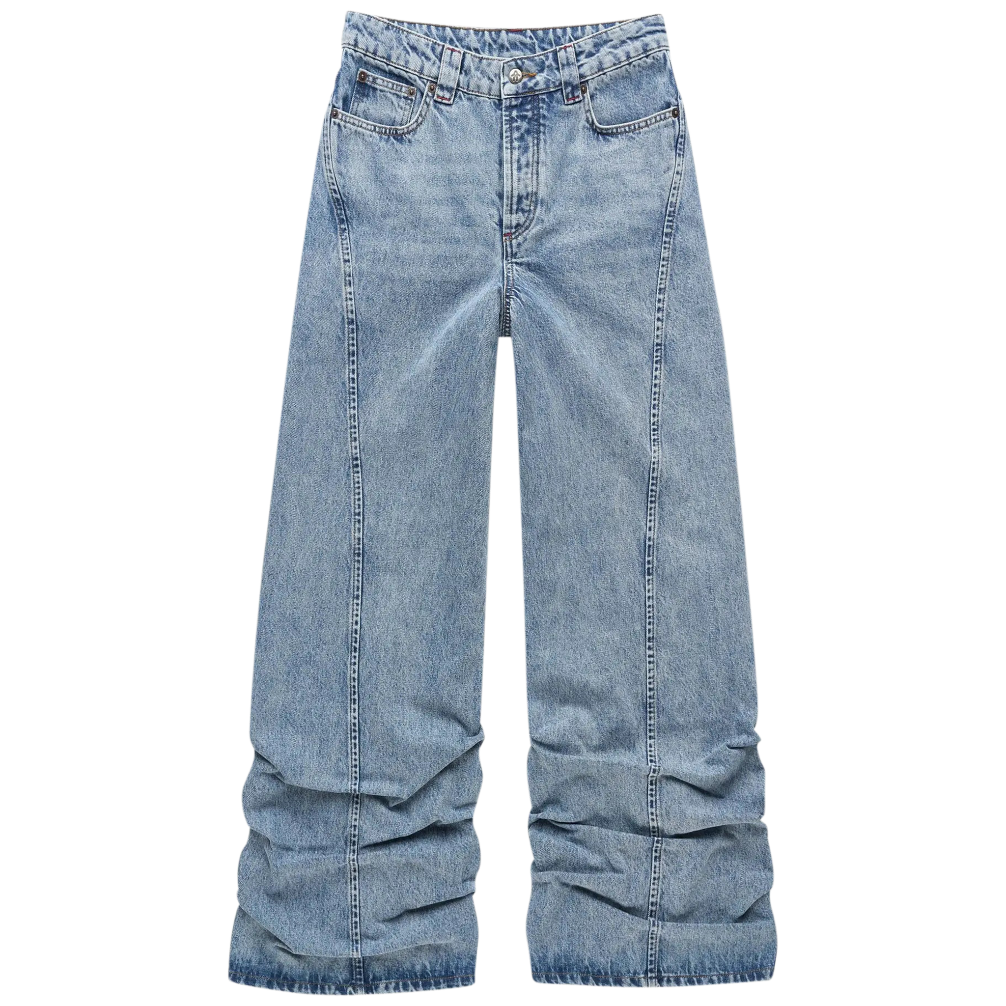Pleated Jeans