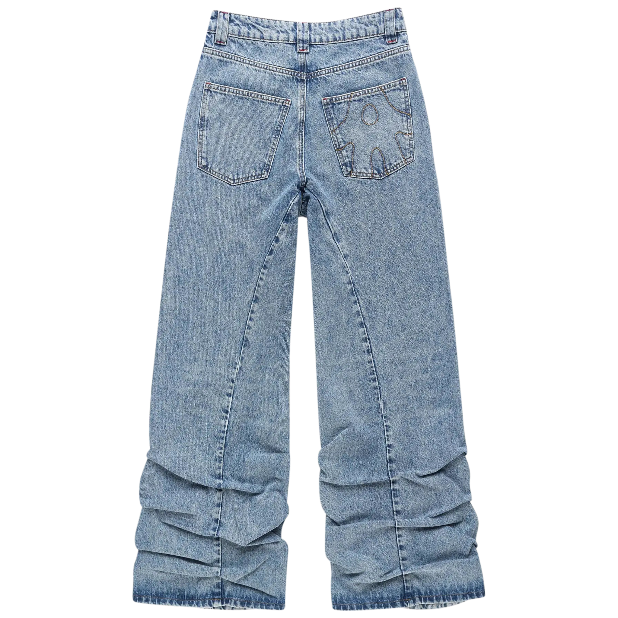 Pleated Jeans