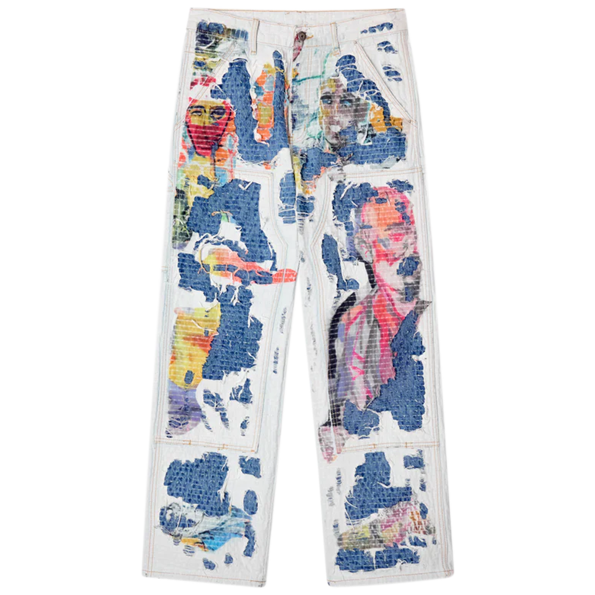 Boro Stitched Double Knee Pant